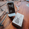 Meow Illustration Rubber Stamp - Dear Coffee i need you
