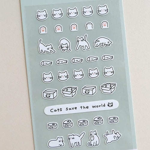 Suatelier Mini Sticker - Deco.09 (cats)