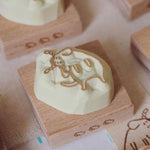 bighands Handmade Rubber Stamp - Head Tilt Animals