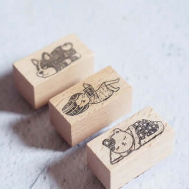 Black Milk Project Rubber Stamp - Engawa (Napping Shiba Inu)