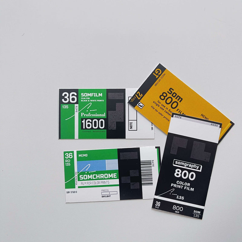 35mm Film Canister Sticker Set