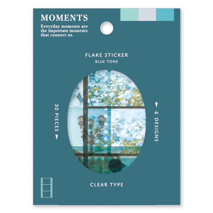 Moments Sticker Flakes - Blue Tone