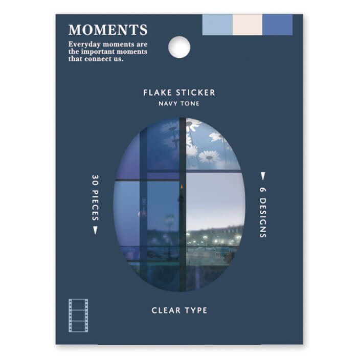 Moments Sticker Flakes - Navy Tone