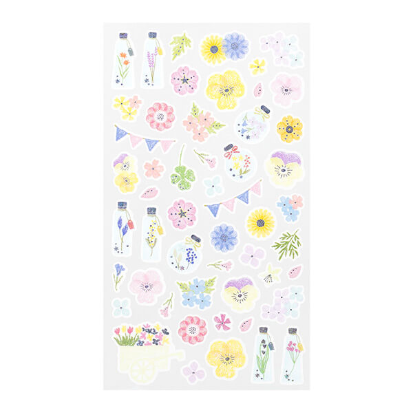MD Washi Sticker Marché - Pressed Flower