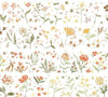 Meow Illustration Washi Tape - Flower Field