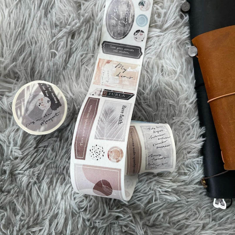 Pion: Die-Cut Washi Sticker Roll - Four Seasons