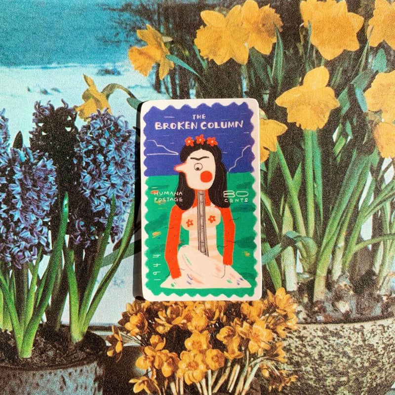 Humana Sticker - Frida Kahlo Stamps