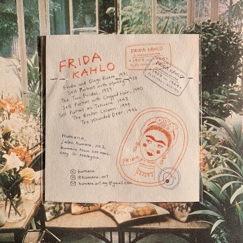 Humana Sticker - Frida Kahlo Stamps