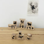 FStudio Rubber Stamp - Flowers Trio