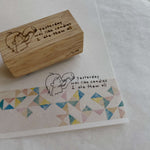 Girl with Candies Rubber Stamp