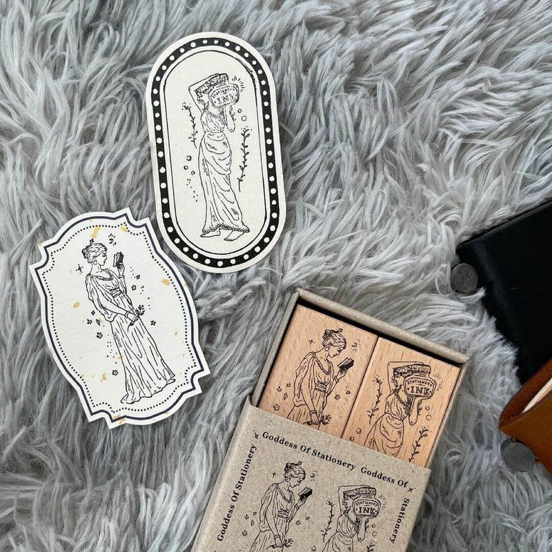Pion: Goddess of Stationery Rubber Stamp Set