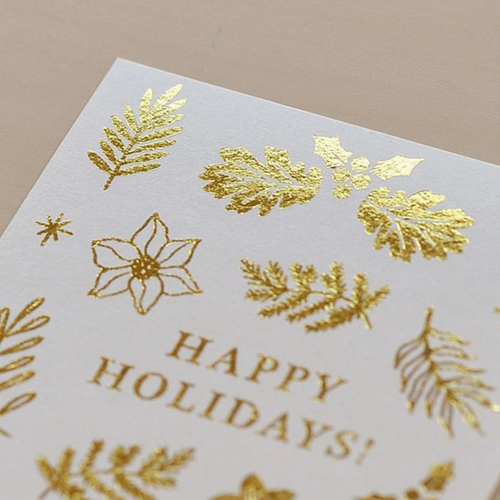 MU Gold Foil Print-On Sticker - Winter Limited Edition Series