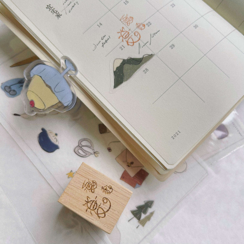 Summer Doodle Rubber Stamp - Summer Summer Summer (HaHaHa)