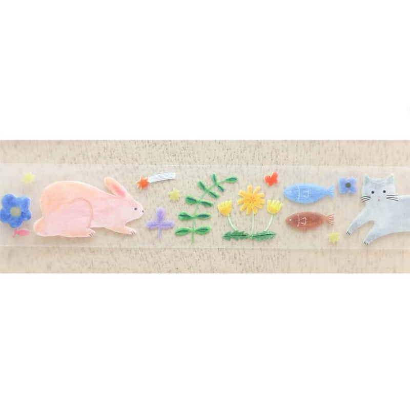 Aiko Fukawa Clear Masking Tape - Happy Garden