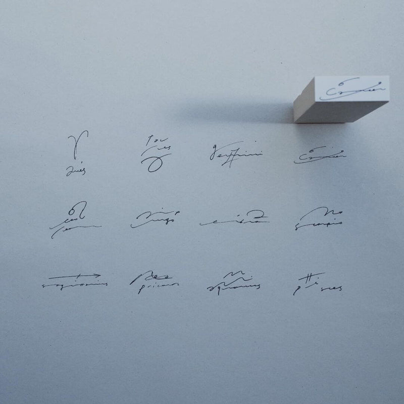 hase rubber stamp - 12 Constellations