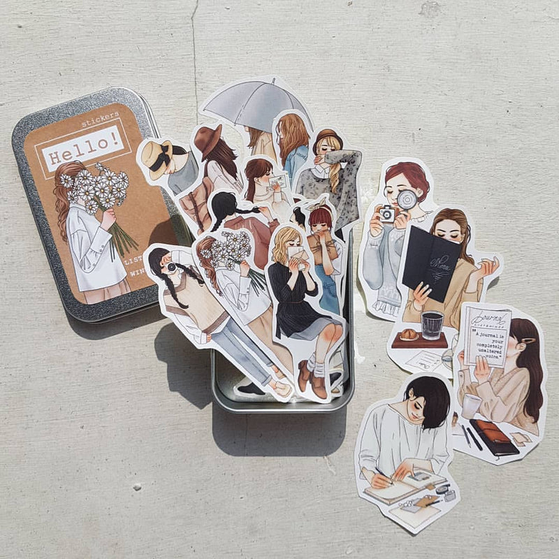 Windry R. Sticker Set: Hello!