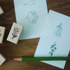 evakaku Rubber Stamp Set - Bird & Flora