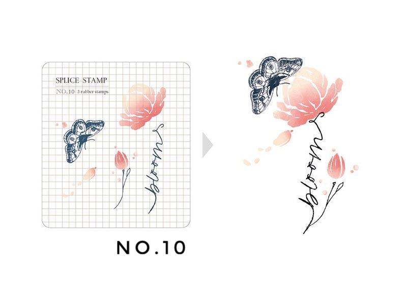 MU Botanical Clear Stamp Set - No. 10