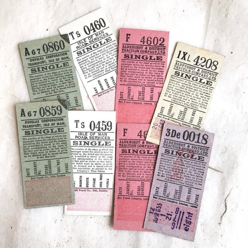 Single Vintage Bell-Punch Ticket Set