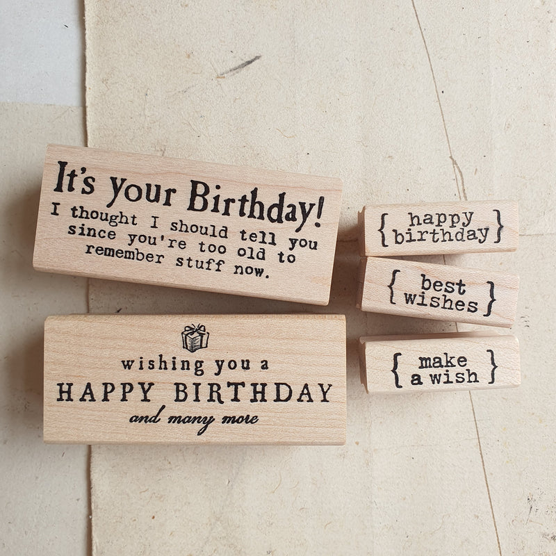 CatslifePress Rubber Stamp - Birthday Series