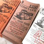 Vintage Ticket Set - Comfy-Lix Bus Ticket (10pcs)