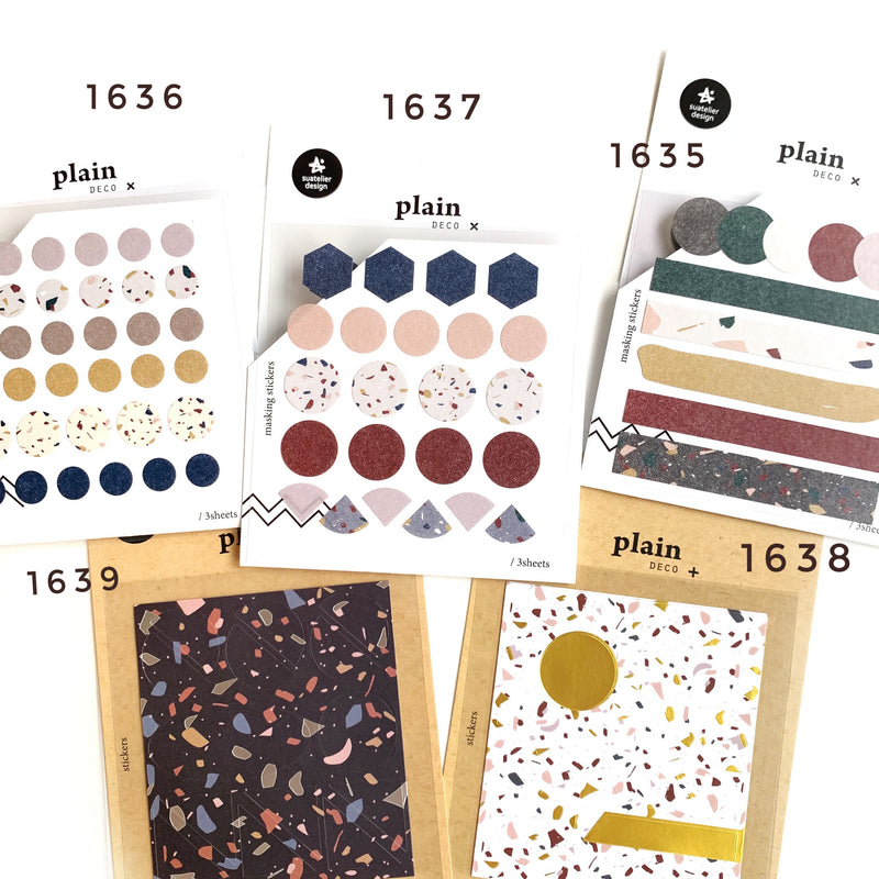 Suatelier Stickers - Geometric Plain VII (Marble Series)