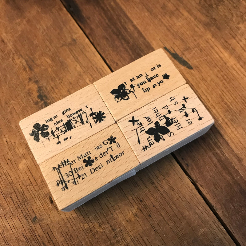 Chamil Garden 5th Anniversary Rubber Stamp Set - Flower