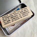 Catslifepress Definition Rubber Stamp