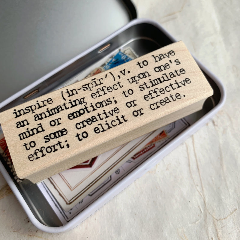 Catslifepress Definition Rubber Stamp