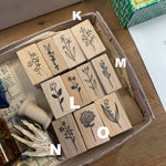 Kojima Inbo Rubber Stamp - Botanical Series