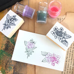 OHS Botanical Rubber Stamp II - Hydrangea