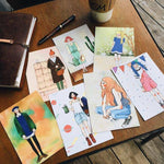 La Dolce Vita Girls Series Postcards