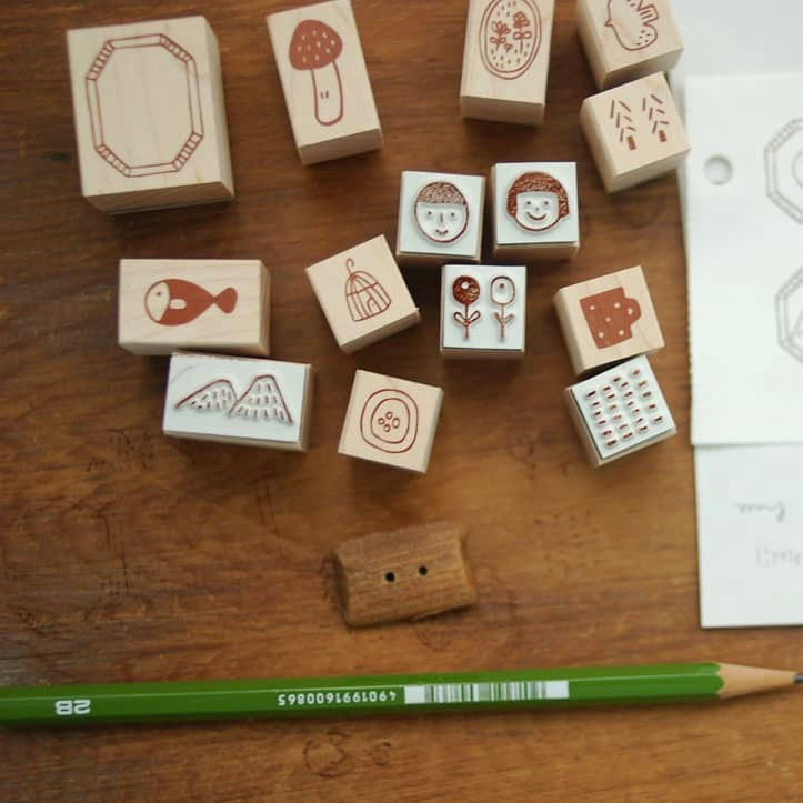 evakaku Daily Life Rubber Stamp Set