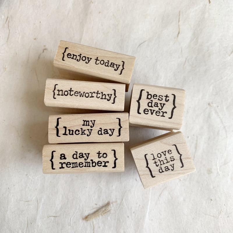 CatslifePress Rubber Stamp - enjoy the day series