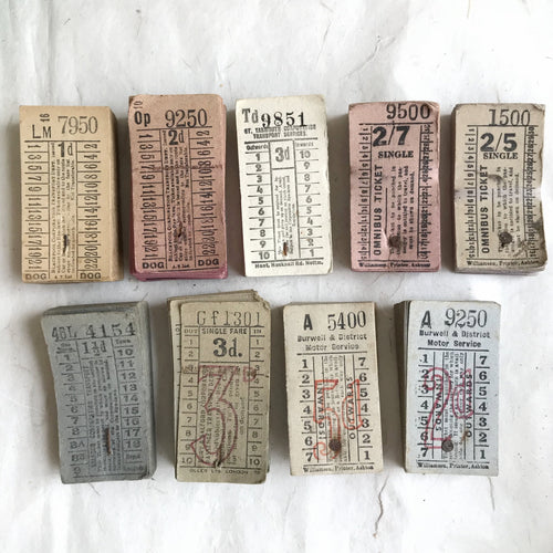 Vintage Bus Ticket Pack (50pcs)