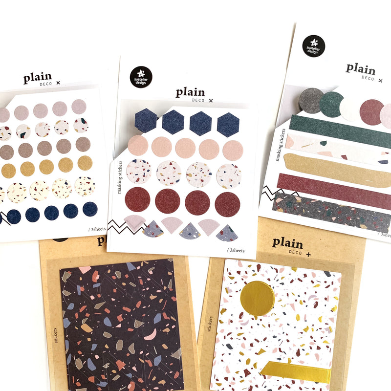 Suatelier Stickers - Geometric Plain VII (Marble Series)