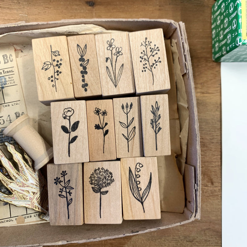 Kojima Inbo Rubber Stamp - Botanical Series