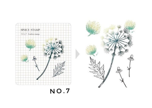 MU Botanical Clear Stamp Set - No. 07