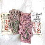 Vintage Ticket Set - Stevenson's Single/Return (12pcs)