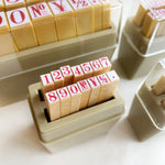 Shachihata Number Rubber Stamp Set