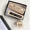 CatslifePress Rubber Stamp - outgoings Series