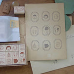 evakaku Daily Life Rubber Stamp Set