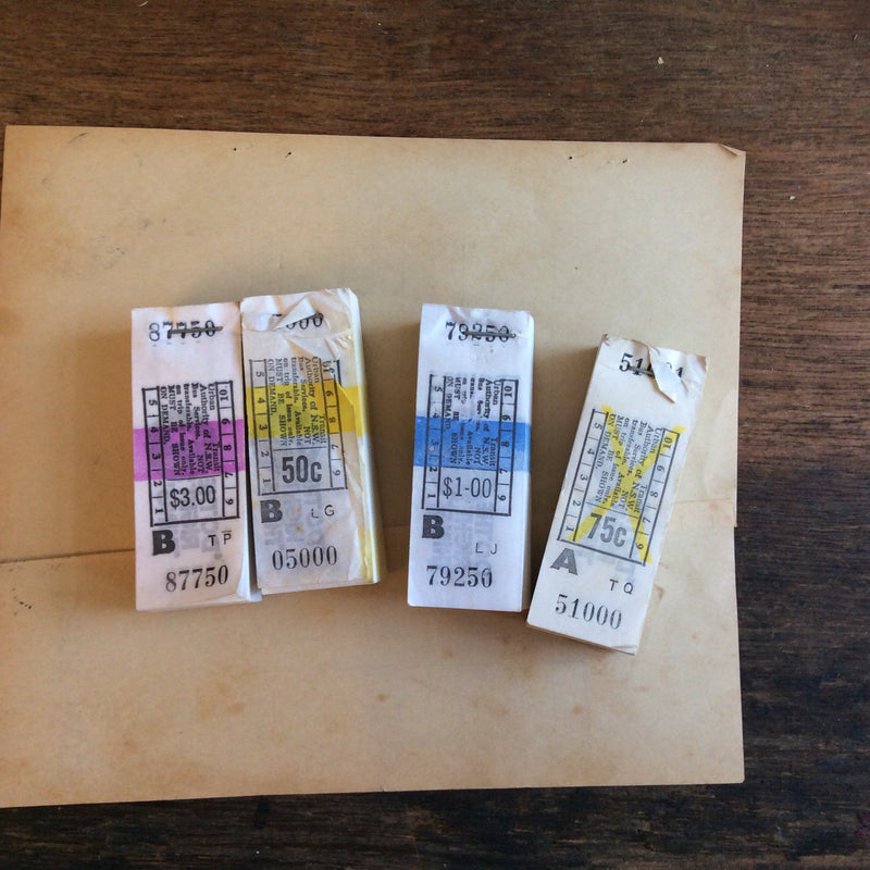 Vintage Urban Transit Bus Ticket Pack