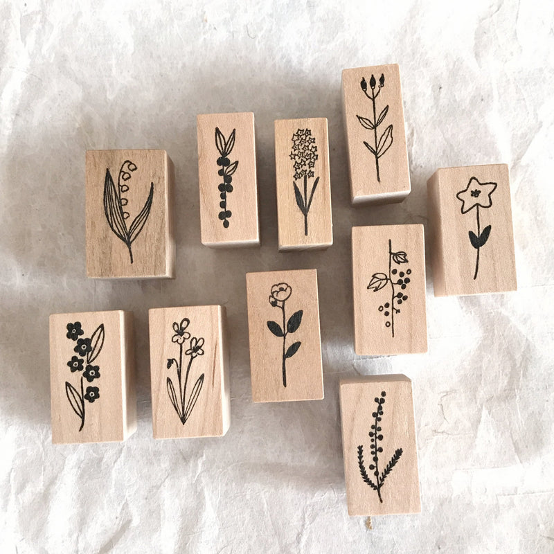 Kojima Inbo Rubber Stamp - Botanical Series