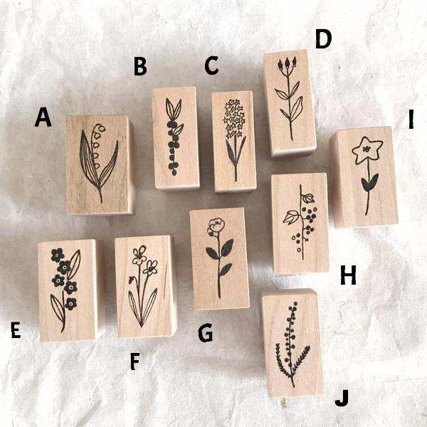 Kojima Inbo Rubber Stamp - Botanical Series