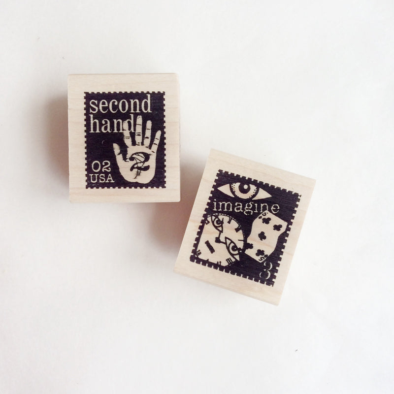 Catslifepress Rubber Stamp - Records & Stamp Seals