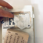 Roman Numerals Date Rubber Stamp
