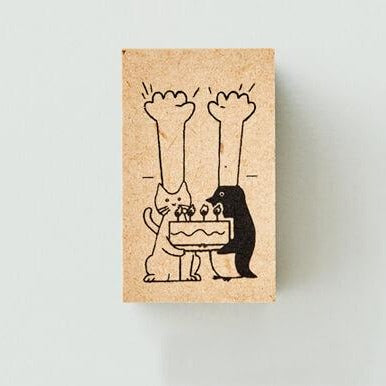 Nicoma Rubber Stamp - Hooray Cake