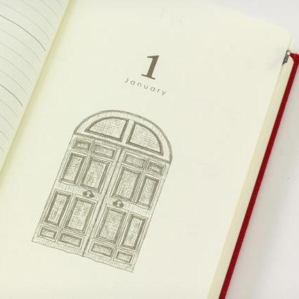Midori 3 Years Diary Book - Brown