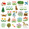 Hitotoki Pop-Up Stickers - Garden